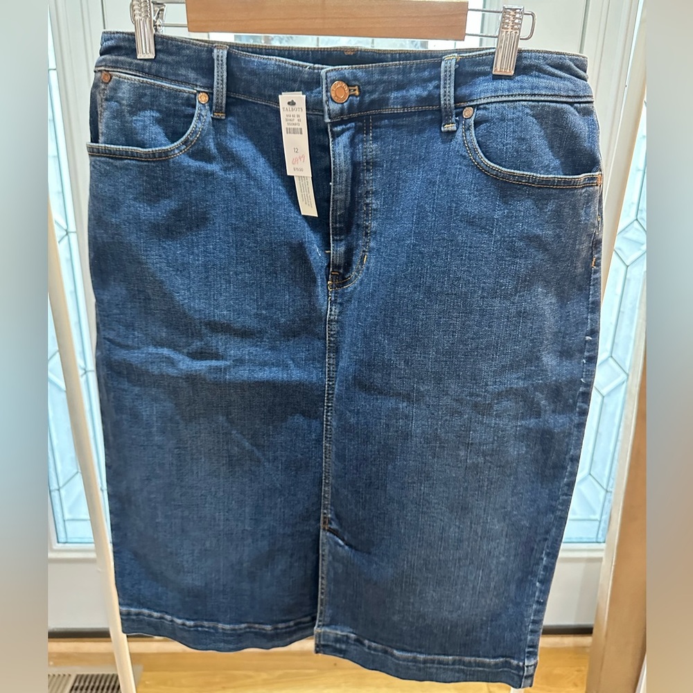 Talbots Denim Skirt NWT